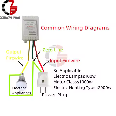 Timer Delay Relay AC 110V 220V 1-480Min Timer Adjustable Disconnect Delay Controller 7A Power ON Del
