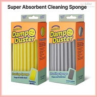 SCRUB DADDY Damp Duster / Super Absorbent Cleaning Sponge (Gray / Yellow)