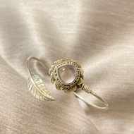 天然 星光 粉水晶 手環 尼泊爾 手工製 925純銀