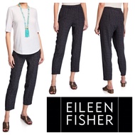 EILEEN FISHER pull on pants (dark gray motif)