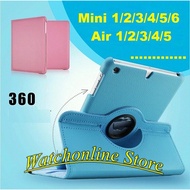 360 degree rotating leather case for iPad Air 1/ 2 Air 3 4 5 mini Pro 11 2018 A2013 A1980 A1979 A193
