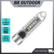 Boruit V1 Keychain Rechargeable Flashlight (400 Lumens) (Glow In The Dark)