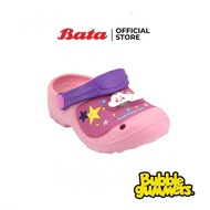 Bata BBG Sandal รองเท้าแตะเด็กแฟชั่น ลายยูนิคอร์น แบบสวม มีไฟ สีชมพู รหัส 1515211 Girl Kids Fashion SUMMER