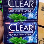 CLEAR MEN Shampoo MENTHOL FRESH ACTIVE  9mL ( 1 Renceng / 12 Sachet )