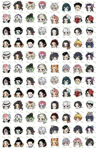 [LXYH- COSER KING] 1pcs Anime Demon Slayer Kimetsu No Yaiba Tattoo สติกเกอร์ ชุดคอสเพลย์ Stickers Cosplay Prop Accessories Kamado Tanjirou Waterproof Sticker ดาบพิฆาตอสูร อนิเมะครับ