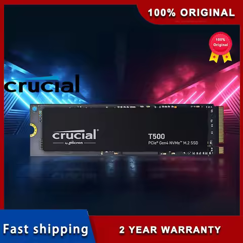 Crucial T500 1TB 2TB Gen4 NVMe M.2 Internal Gaming SSD, Up to 7300MB/s, Laptop & Desktop