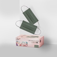 佑合成人醫療口罩(柔光滿版)松杉綠30入