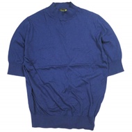 Drawer24SS 日本製 PRE2 Seikei 高領針織衫 6517-299-0728 免費海軍藍短袖高針套頭衫 [二手] [Drawer]
