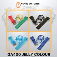 [VENUS WATCHES]GA400 MULTI COLOR CRYSTAL CLEAR BAND AND BEZEL BNB JOCKER RASTA MANBOX