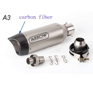 ลูกศรรถจักรยานยนต์51มม. อเนกประสงค์ท่อไอเสียคาร์บอนไฟเบอร์ผ้าพันคอปรับเปลี่ยนได้ฆ่าไอเสียสำหรับ Z900