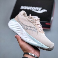Saucony Triumph 22 Lightweight Sports Running Shoes Women's Shoes Light Pink Gray