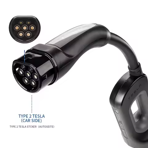 Type2 Plug Socket 125a For car ev fast charging station leakage protection Chademo To European Stand
