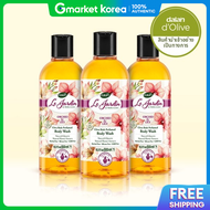 DALAN Le Jardin เจลอาบน้ำกลิ่น Orchid Lily Floral ให้ความชุ่มชื้น 500ml x 3 ขวด