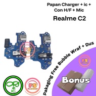 ORIGINAL REALME C2 CHARGER CONNECTOR, CHARGING CONNECTOR BOARD + IC PCB BOARD CON TC CON H/F + MIC