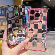 Compatiable with Infinix Hot 50i 40i 40 Pro 30 Play Note 30 Smart 9 8 We Love BTS BT21 Plaid Clear P