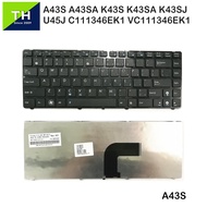 Asus A43S  A43SA  K43S  K43SA  K43SJ  U45J  04GN5T1KUK00 Series  Notebook / Laptop Replacement Keybo