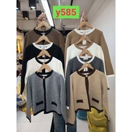 [LC] PIMM Y585 GOLD FLOWER CASUAL CARDIGAN