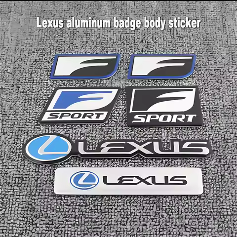 3D Metal Stickers Car Body Trunk Decal For Lexus F SPORT LS LX CT LC RC GX460 Ct200h LBX NX RX 350h 