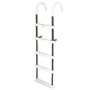 JIF Marine Gunwale Ladder, 5-Step, 11" Hook, 60"