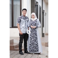 Couple Gamis Cassandra couple zoya couple gamis suami istri pasangan keluarga terbaru lebaran
