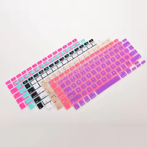 For Macbook pro 13 15 (2012-2015) Protector Sticker Film For Macbook Air 13 (2012-2017) Silicone Key