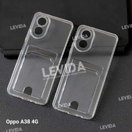 Oppo A38 4g Card Case Clear / Clear Card Slot Case Oppo A38 4g
