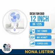 Okayama OK-1225 Duo 2-in-1 12-inch Desk Fan