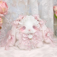 2026 New Style Lolita Lolita Lolita Lolita Rabbit Doll Bag Bow Cute Plush Bag Pearl Handmade