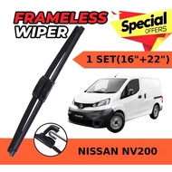NEW CAR WIPER NISSAN NV200 WIPER 1SET (16"+22") WIPER KERETA NV200