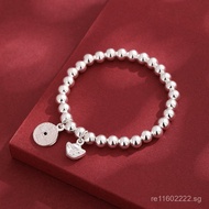 Baby999Children's Pure Silver Beads Bracelet Yuanbao Beads Copper Baby Bracelet Health and Happiness