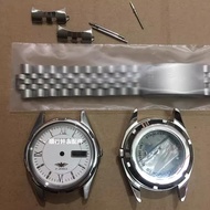 Install 8200 Movement Case 8200 All-Steel Case Strap Roman Dial Model (Transparent Bottom, Dense Bot