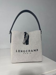 Longchamp roseau 帆布水桶包
