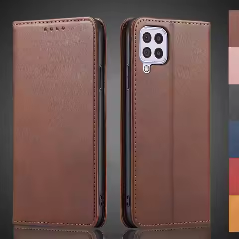 Magnetic attraction Leather Case for Samsung Galaxy A22 4G 6.4" Holster Flip Cover Case Wallet Phone