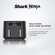 Ninja AF300 Foodi DualZone 6-in-1 Digital Air Fryer, 7.6L, No Oil, Crisp, Roast, Bake, Reheat, Dehyd