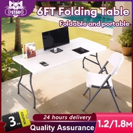 SPORT 6FT Outdoor Folding Table Camping Heavy Duty Banquet Table Event GARDEN TABLE Pasar Malam Meja