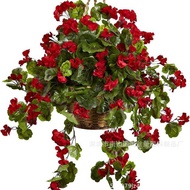 Temu Artificial Flower Begonia Flower Geranium Artificial Flower Home Decoration Support To Begonia 