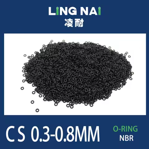 NBR Rubber Nitrile CS 0.3/0.4/0.5/0.6/0.7/0.8mm O-Ring Rubber Sealing Ring Gasket Grommet Silicon Ri