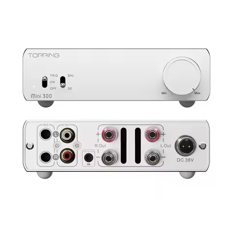 TOPPING Mini300 Compact Desktop Power Amplifier Mini 300 HiFi Speaker Audio Power AMP 140w/4Ohm Outp