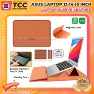 Asus Laptop 13 14 15 inch Bag Casing Stand Laptop Hand Bag Leather