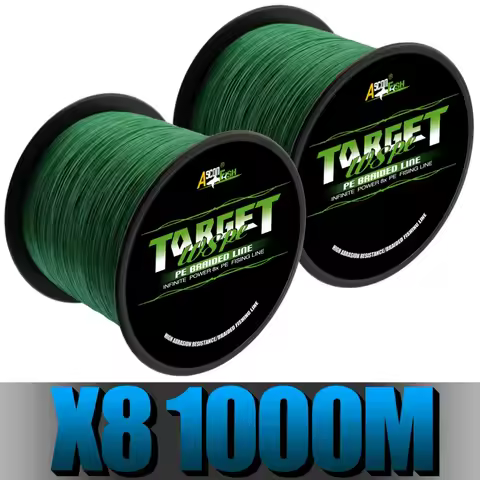 Ascon Fish Ultra Strong 8 Strand Braided Fishing Line 1000 m 1094 yd 8 Braids Multifilament Line Gre