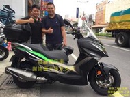 《敏傑重車-小曾》賀歡喜交車 恭喜黃先生入手 KAWASAKI J300 ABS 日式風格速克達 總代理公司車 歡迎洽詢