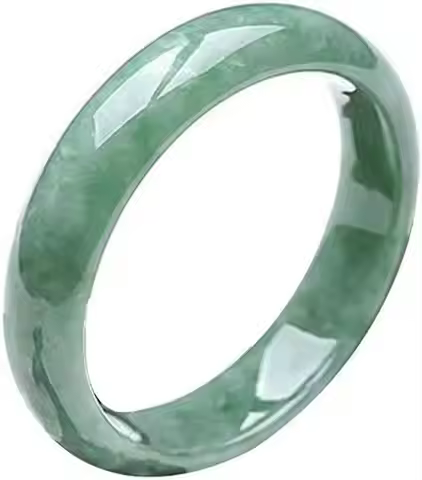 Natural Retro Jade Bangle Bracelet for Women Green Ice Species Jade Bracelet