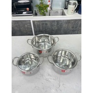 Kalpen Kampfer KF18 18cm / KF20 20cm / KF24 24cm premium 3-layer seamless bottom 304 stainless steel