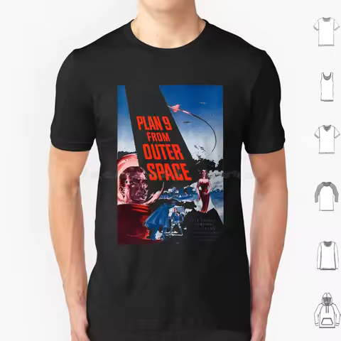Plan 9 From Outer Space T Shirt Cotton Men Women DIY Print Depp Johnny Depp Cult Trash Movie Movies 