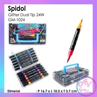 MATA Dual Tip Glitter Marker Colorful Glitter Marker/ 24 48 72 96 Colors 2-Eye Marker/