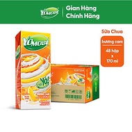 Thùng 48 Hộp Sữa Chua Lên Men Tự Nhiên Yomost Vị Cam (170ml/Hộp)