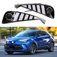 LED DRL Car Daytime Running Light Front Fog Lamps with Dynamic Turn Signal Assembly Accessories For Toyota C-HR CHR 2020 2021