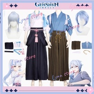 COD Kamisato Ayaka GENSHIN IMPACT Cosplay Costume Game GENSHIN Ayato/Ayaka Cosplay Kendo Costumes Wig