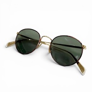 成色極佳 ▼ CELINE CL40100U 大理石紋波士頓眼鏡太陽眼鏡ブラウン金色鏡片：綠色 50□21 145 義大利製造 女士