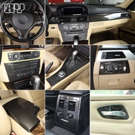 ABS Carbon Fiber Interior Dashboard Console Gear Shift Door Handle Interior Trim Cover For BMW 3 Series E90 2005-2012 Accessory